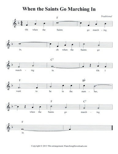 When The Saints Go Marching In by Music Design Ragtime Band (F)