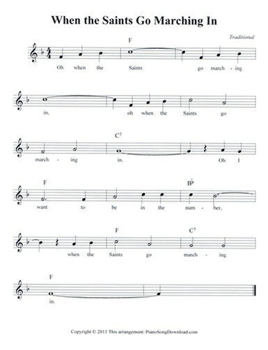 When The Saints Go Marching In by Music Design Ragtime Band (F)